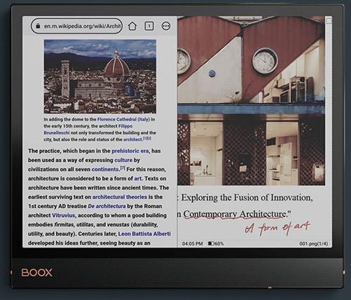 eBookReader Onyx BOOX Note Air 3 C Magazin læsning